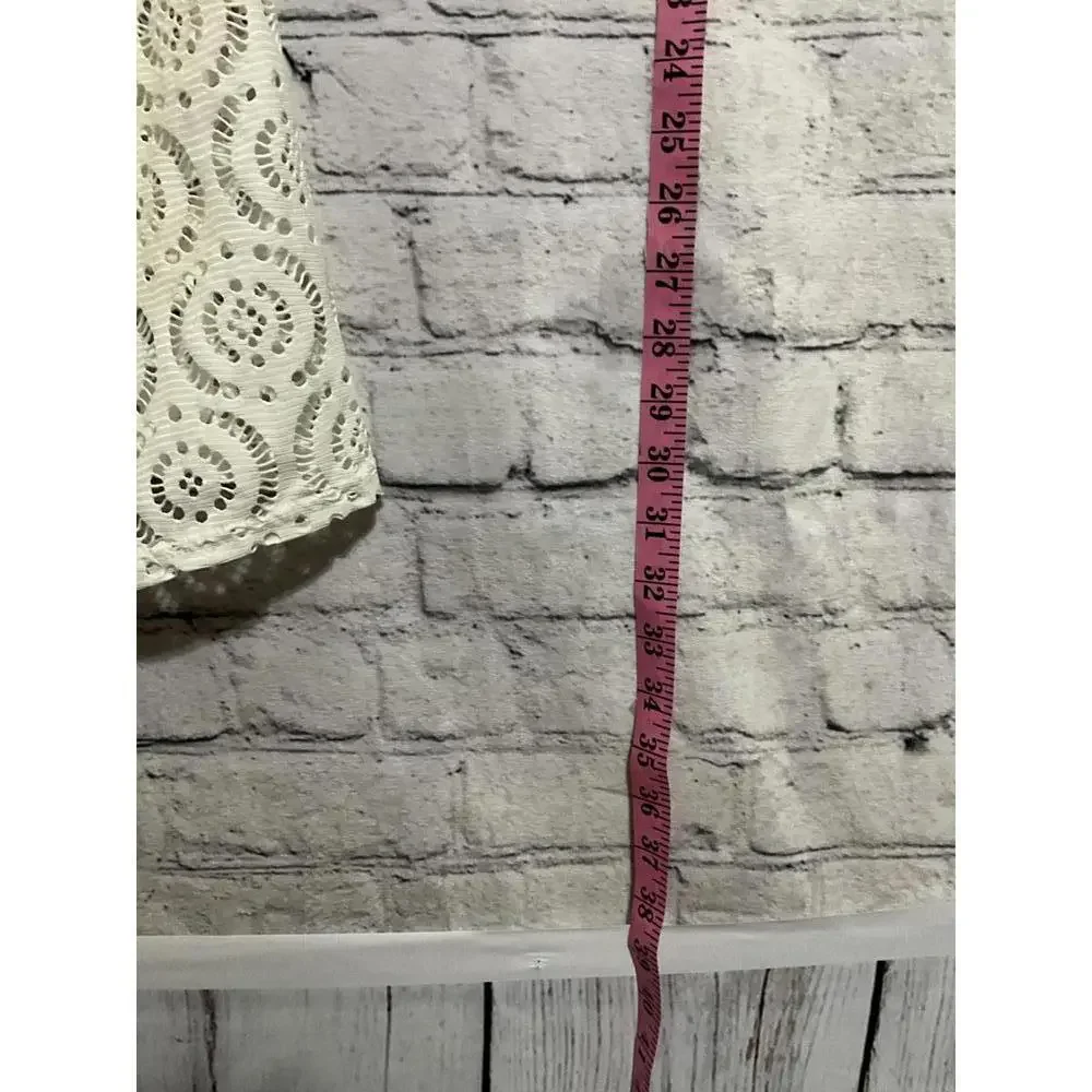 LA CLASS White Eyelet Lace‎ Dress Large